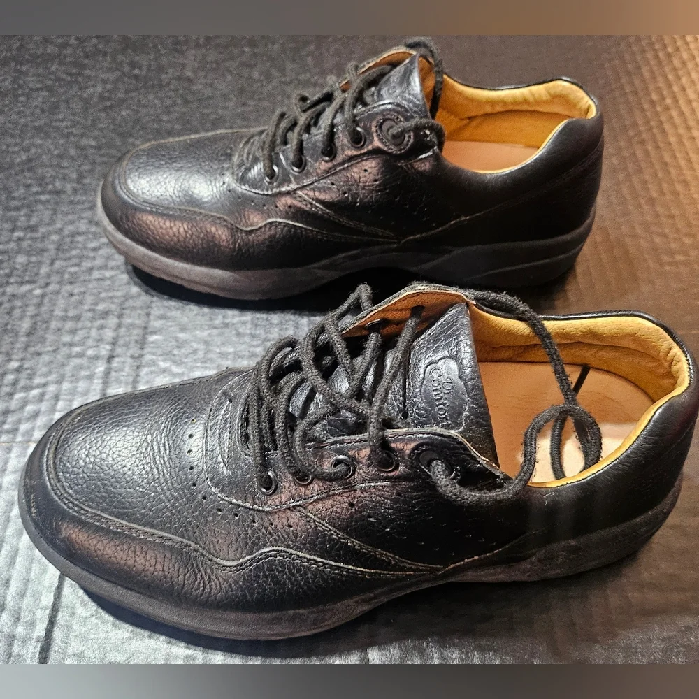Dr. Comfort Robert 7010 Size 8XY Black Leather Lace‎ Up Diabetic Comfort Shoes
